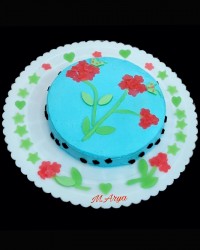 کیک خامه ای حلول ماه مبارک رمضان مبارک?