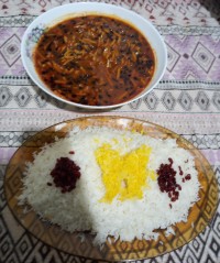 خورش خلال بادام کرمانشاهی