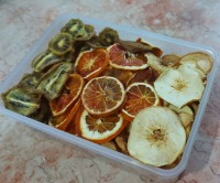 میوه خشک سیب ،پرتغال وکیوی