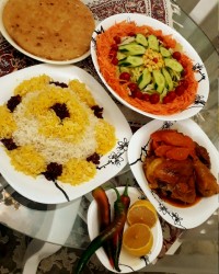 زرشک پلو با مرغ ❤