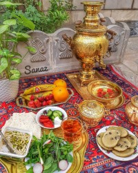 عصرونه بهاری شیرینی کشمشی