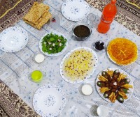 سفره افطار ساده