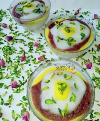 فرنی سه رنگ