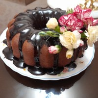 کیک شکلاتی با گاناش