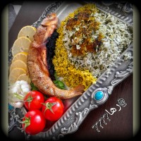 سبزی پلوباماهی شکم پر