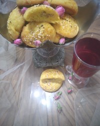 فطیراذربایجان شربت گل محمدی،