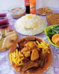 سفرهٔ افطاری شب چهارم ماه مبارک رمضان