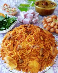سفرهٔ افطاری شب پنجم ماه مبارک رمضان