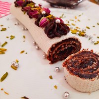 حلوا شکلاتی رولی