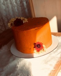 کیک خودم پز برای دوست عزیزم❤