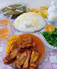 سفرهٔ افطاری شب هفتم ماه مبارک رمضان