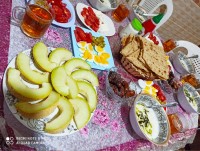 سفره ساده افطاری