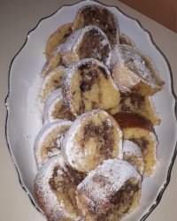 کیک عصرانه دو رنگ