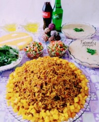 سفرهٔ افطاری شب هشتم ماه مبارک رمضان