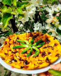 املت قارچ و سوسیس