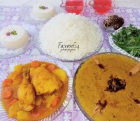 سفرهٔ افطاری شب نهم ماه مبارک رمضان