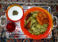 باقالی پلو همراهان عزیز جاتون سبز