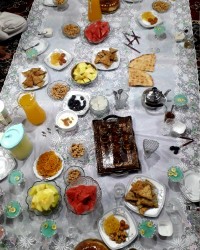 سلام دوستان طاعات وعباداتتون قبول درگاه حق ۱۴۰۰/۲/۳ دهمین افطارماه رمضان