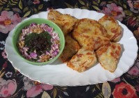 دلمه کلم با مرغ