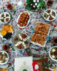 سفره افطاری یازدهم رمضان
