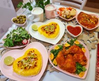 زرشک پلو با مرغ پرتقالی