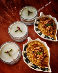 کشک بادمجان و دسر عیش السرایا ،یه دسر عربی