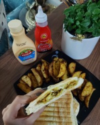 پنینی مرغ وقارچ
