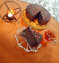 ❤کیک شکلاتی با رویه گاناش❤