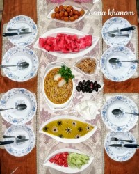 افطاری شب سیزدهم ماه مبارک رمضان