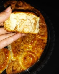 نان رول دارچینی (با آیسینگ خامه ای)