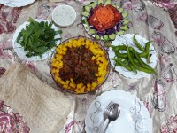 خوراک قارچ و گوشت❤