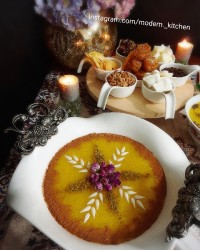 شله زرد دیزاین سفره افطار پاپیون رمضان ۱۴۰۰