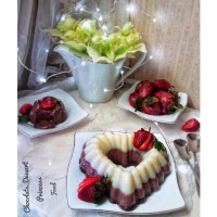 دسر ژلاتینی شکلاتی