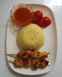 کباب مرغ چوبی