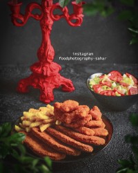 شنسیل مرغ و میگو سوخاری