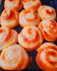 نان هل با کرم وانیلی