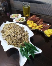 باقالی پلو،ماهی سوخاری