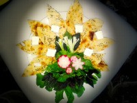 دیزاین نون و پنیر و سبزی