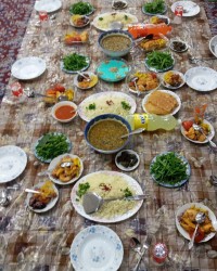 سفره افطاری ما