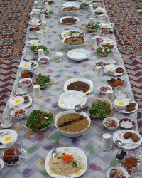 سفره افطار ۲۱رمضان