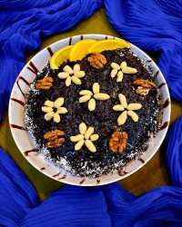 کیک خوشمزه بدون فر کپشن مطالعه ♡