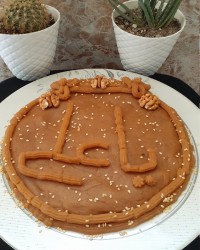 حلوای آرد گندم زعفرانی