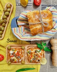 پیتزا فوری با نون تست خونگی