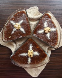 حلوای شیره خرما و گردو