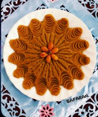 حلوای زعفرانی زعفران حلوا دسرسنتی