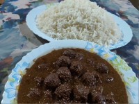 خورشت فسنجان با گوشت قلقلی