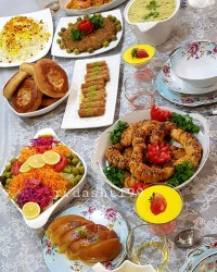 میز افطار برای تولد پسرم