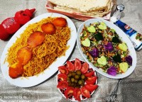ماکارانی با سالاد فصل
