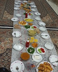 سفره های افطاری برای خانواده خودم وخانواده شوهرم... طاعات وعبادات قبول درگاه حق?