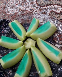 خربزه ژله ای پودینگ ژله ای